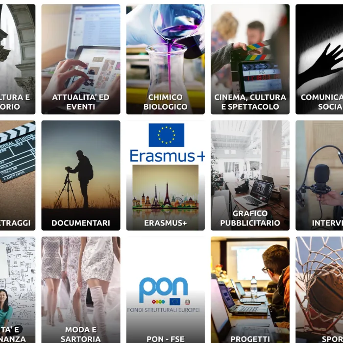 Sito web per portfolio audiovisivo studenti e docenti IISS De Pace Lecce
