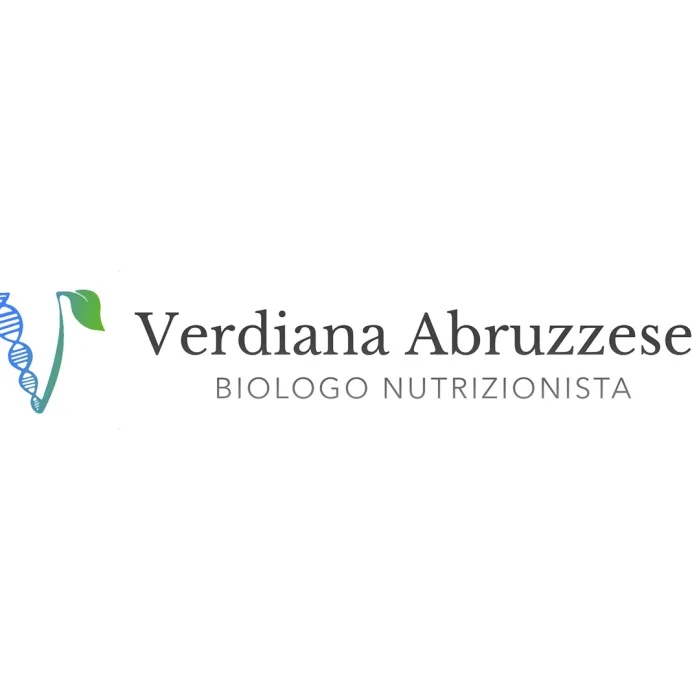 Logo icona DNA e foglia per biologa nutrizionista